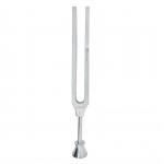 143-Lucae Tuning Fork From Nickel-Plated Steel, With Foot, C = 512 H