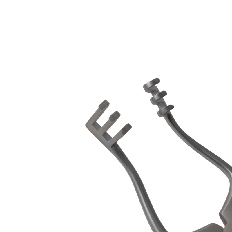 418-Self-Retaining Retractor 3X3 Blunt, Curved, Small Size
