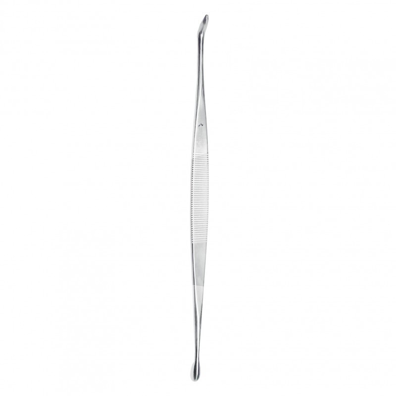 866-Tonsil Dissector, Spoon With Teeth, Sharp Lancet Tip, 21.5 Cm
