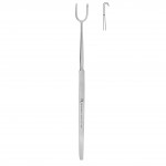 274-Fomon Nasal Hook, 2 Blunt Prongs, 10 Mm Wide, 16.5 Cm Long